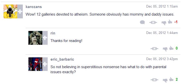 Best of Atheism and Religion Comments