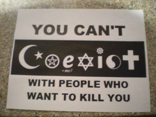 coexist bumper sticker - You Can'T C With People Who Want To Kill You