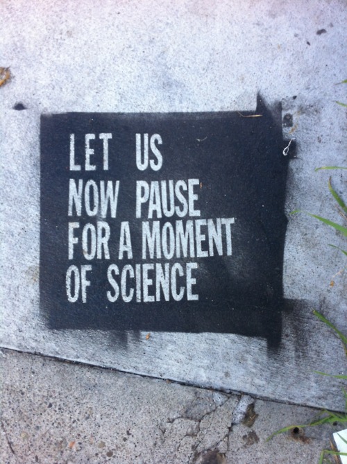 commemorative plaque - Let Us Non Pause For A Moment Of Science