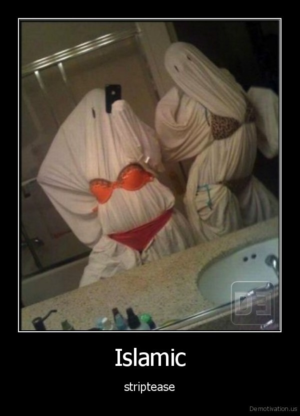 sheet ghost costume funny - Islamic striptease De motivation.us