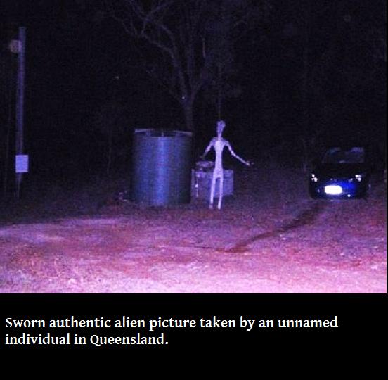 light - Sworn authentic alien picture taken by an unnamed individual in Queensland.