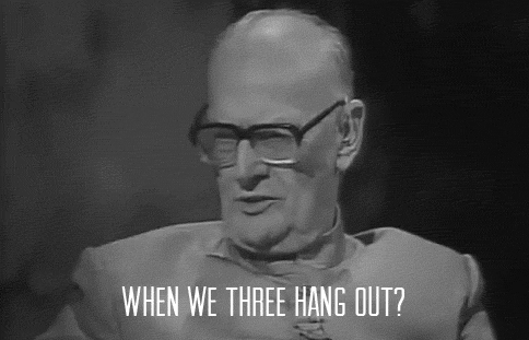stephen hawking gif - When We Three Hang Out?