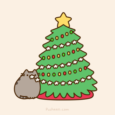 Cute Cat christmas pusheen gif - was F Pusheen.com