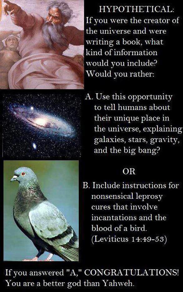 sistine chapel - Hypothetical If you were the creator of the universe and were writing a book, what kind of information would you include? Would you rather A. Use this opportunity to tell humans about their unique place in the universe, explaining galaxie