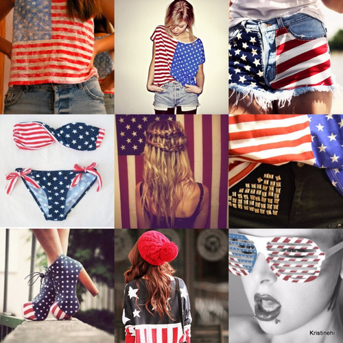 Scary Facebook Reaction to Girl Wearing American Flag