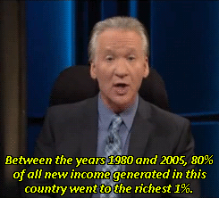 law - Between the years 1980 and 2005, 80% of all new income generated in this country went to the richest 1%.