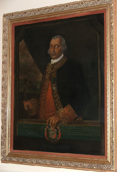 This portrait of Bernardo de Galvez hangs in Hotel Galvez, and it is reported his painted eyes follow you as you pass it by. If you attempt a photo of de Galvez without his permission, you will never get a clear shot - you might even end up with skeletal images like this guy did: http:www.galvestonghost.comfilesap3.jpg