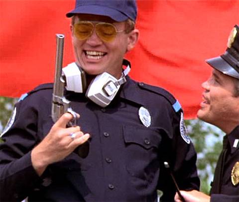 David Graf, the loveable gun-obsessed cop we know as "Tackleberry" from the "Police Academy" film series, has been gone for quite a while. Sadly, he died back in 2001 from a heart attack.