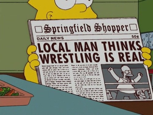 Pro Wrestling is REALLY Fake - Yeah, everyone knows the moves are staged. But in a more serious blow to the redneck near you, results to the ongoing male soap opera that is pro wrestling is being broadcast online before the shows air. Mystery fan "Dolphins1925" says he has a source right from WWE who leaks to him all the juicy info. Dolphins, in turn, reports on Reddit's pro-wrestling forum.