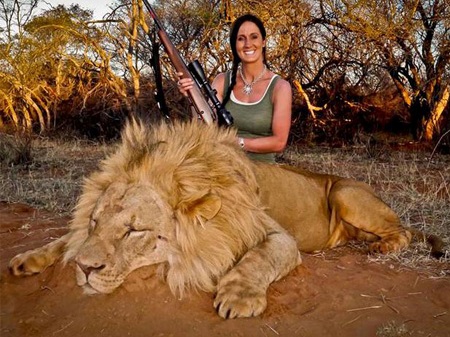 Melissa Bachman proudly posed behind a dead lion on her Twitter feed, causing a major uproar and a stream of harassment - involving actual attempts to get the country of South Africa to ban her future entry. Although the contempt is understandable, it is highly unlikely anything will change. Bachman's actions were 100 percent legal in SA, complete with proper permits. Not to mention this kind of hunting is what drives SA's economy and pulls in tourism. Plus, all meat from hunted animals is always divvied up between hunger charities. Despite this, Bachman closed her Twitter profile.