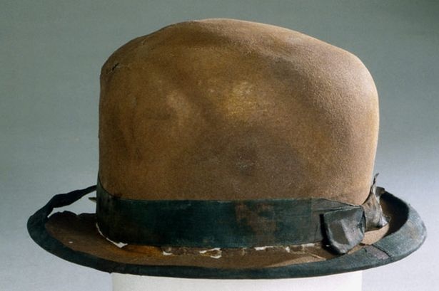 Hat retrieved from the RMS Titanic.