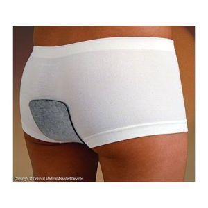 Flatulence deoderizer underwear. If a man is going to wear a fart pad, it should at least be inside and serve a second purpose.