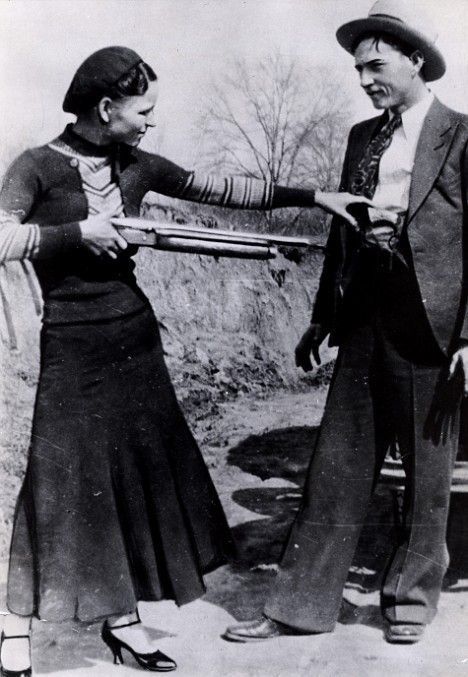 The real Bonnie and Clyde.