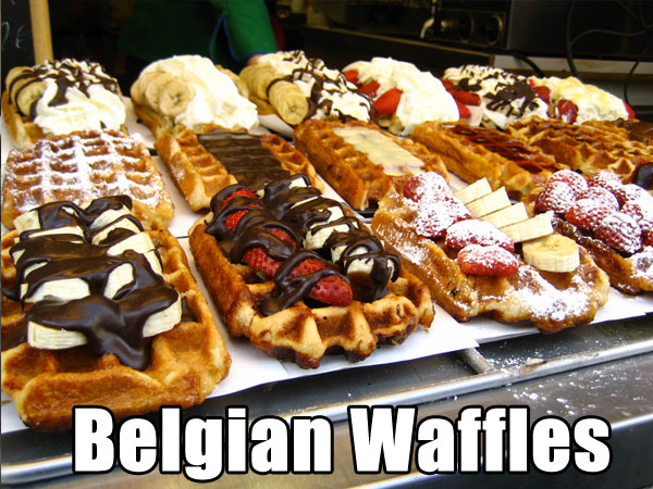 belgian street waffle - Belgian Waffles