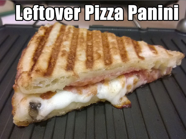 pizza box hong kong - Leftover Pizza Panini