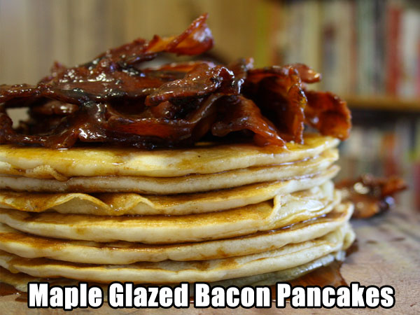 pancake - Maple Glazed Bacon Pancakes