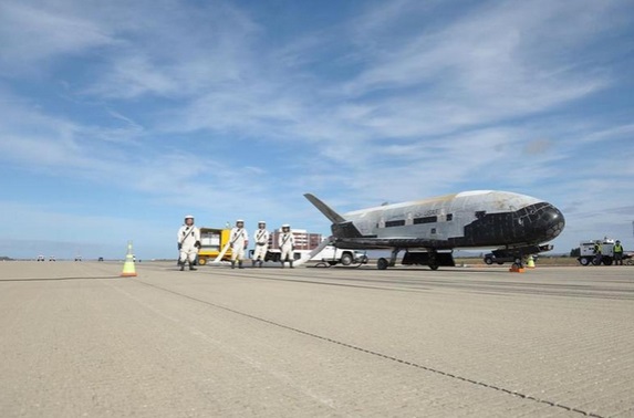 X-37B was the name of the unmanned AF space plane that blasted into orbit for two years, with purpose classified. Most think its mission had to do with national security, but others believe X-37B was searching for, or communicating with, aliens.