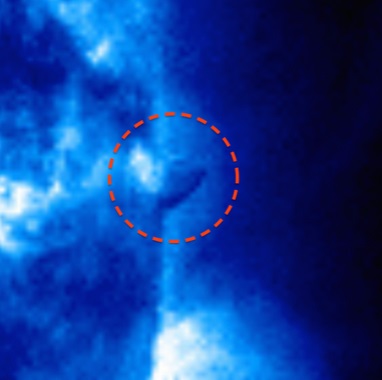 NASA's solar observatory will photograph flares, and according to some, strange anomalies. UFO Sightings Daily claims this image shows a craft orbiting the sun.