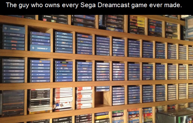 Like most dedicated gamers, the thought of joining a site like Steam to buy outdated classics for like $2 only to never finish them anyway, is a lame way to show your love. So Tom Enright made sure he purchased his games upon release, to the point where he's long since stopped playing and just kept cases unopened. Pretty soon, his walls were filled with originally-labeled titles from his favorite system in particular, never touched and probably worth a fortune.