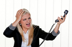 Telephones frequently have static or tones or echoes; you have lots of "wrong number" calls