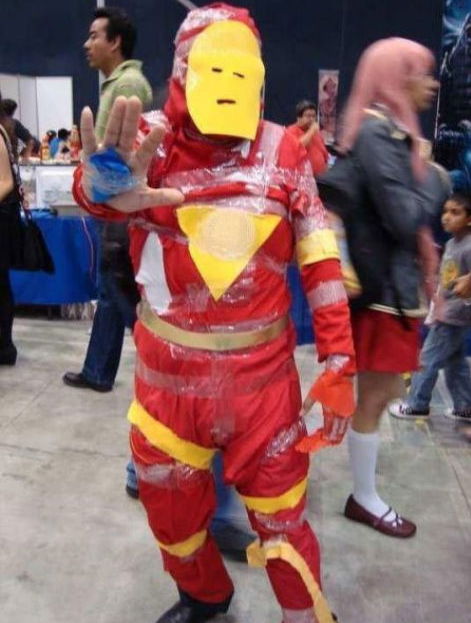 iron man cosplay fail