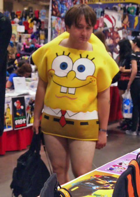 spongebob costume fail