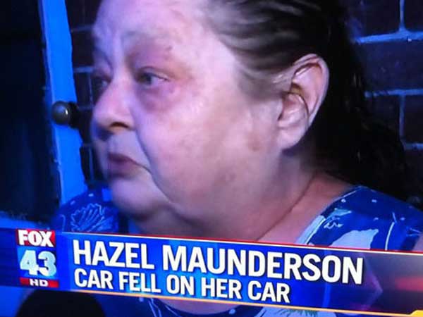 awkward freeze frames - Fox Hazel Maunderson Car Fell On Her Car Hd