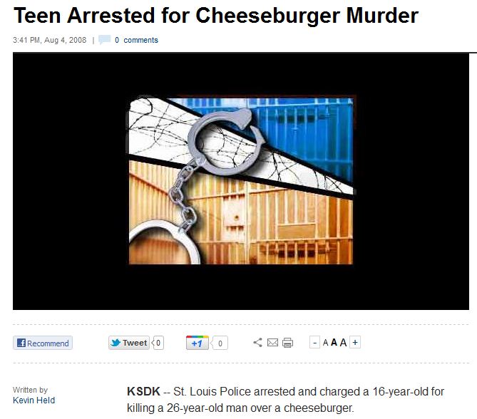 20 Cheeseburger Crimes