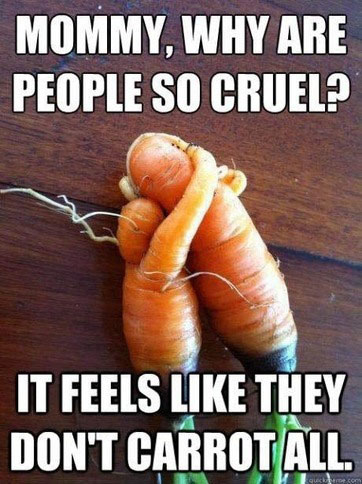 people so cruel - Mommy, Why Are People So Cruel? It Feels They Don'T Carrot All
