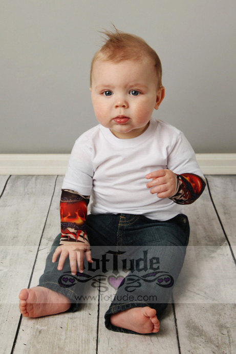 One Pieces  612m Baby Tattoo Sleeve Shirt Onesie  Poshmark