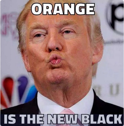 Trump meme of him being orange