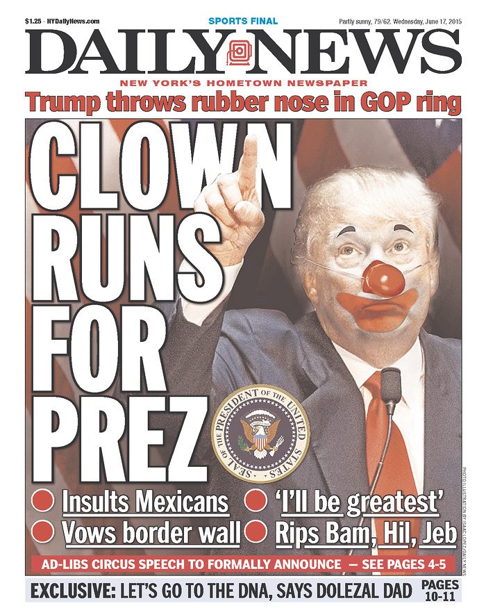 Trump meme about him being a clown