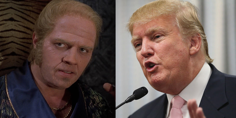 Trump meme comparing him to Biff Tannen