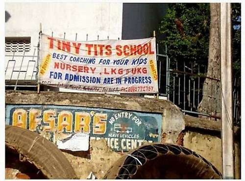 school name bad school names - $ Tiny Tits School S7 Coaching For Your Kids Nursery Lkg Sukg For Admission Are In Progress fort. 985772757 Entry Ro Noent 19 Raw Vehicles