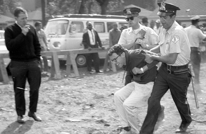 Arrested in 1963 for participating in civil rights protest.