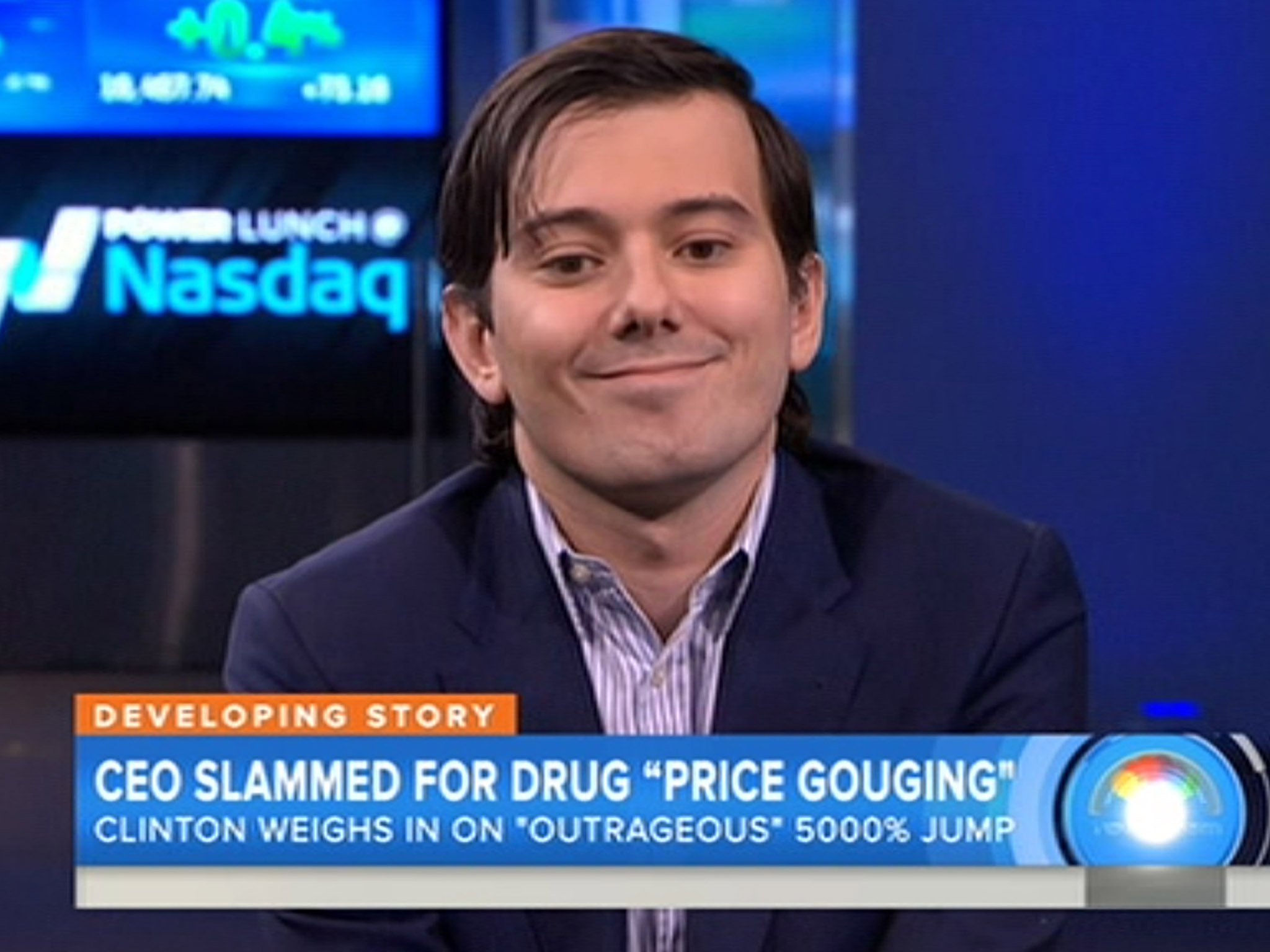 Martin Shkreli is the king of assholes. He purchased the rights to a drug called Daraprim, used in the treatment of both adult HIV patients and infants. Daraprim was originally $13.50 a script. Thanks to Shkreli, the cost is now $750 a pill. He was arrested on securities fraud, but easily made bail. Then he purchased the rights to Wu Tang Clan's "Once Upon a Time in Shaolin", which pissed off GhostFace Killa. But neither Killa, nor the FDA with Daraprim, can do shit about it. Being called "The Most Hated Man in America" means nothing to Shkreli, as America's deregulation acts protect him. This is what results when you make it legal for rich and greedy individuals to buy literally anything, from others' intellectual content to life-saving medicines and treatments. Shkreli now has a yt channel he uploads to nearly every day to brag about his wealth.
