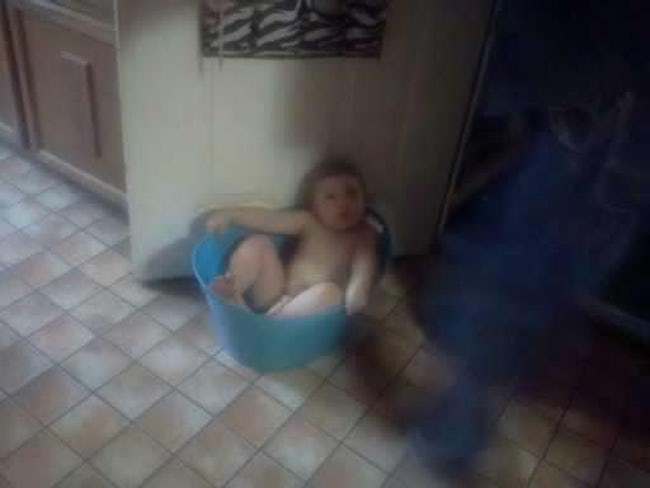 A dad took a picture of his daughter and this mysterious image came up.