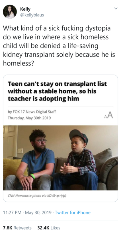 follow me bts meme - Kelly What kind of a sick fucking dystopia do we live in where a sick homeless child will be denied a lifesaving kidney transplant solely because he is homeless? Teen can't stay on transplant list without a stable home, so his teacher
