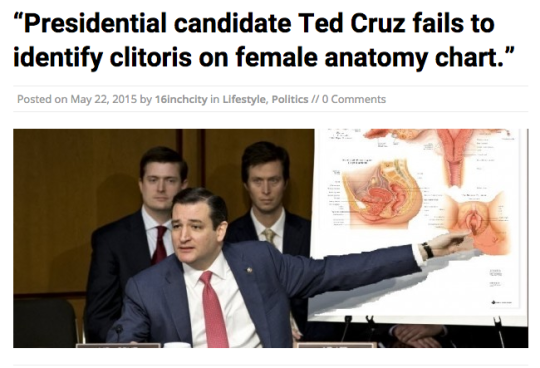 ted cruz pointing to vagina - Presidential candidate Ted Cruz fails to identify clitoris on female anatomy chart." Posted on by 16inchcity in Lifestyle, Politics 0