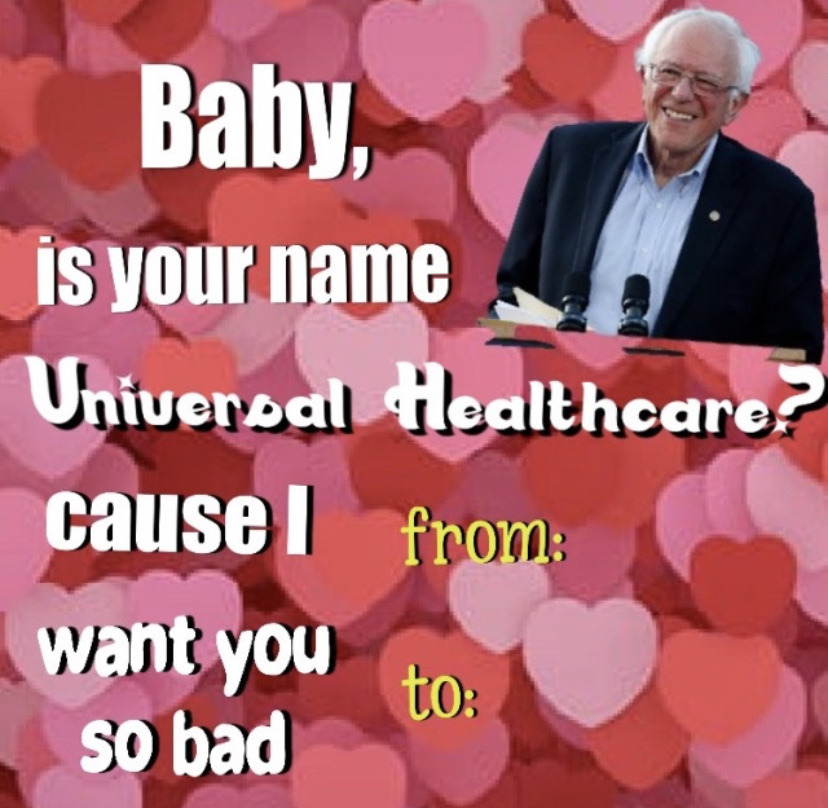 photo caption - Baby, is your name Universal Healthcare? cause l from want you to so bad