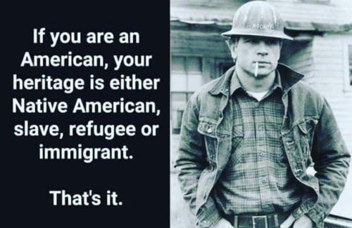 if you are an american your heritage - Nocy If you are an American, your heritage is either Native American slave, refugee or immigrant. In That's it.