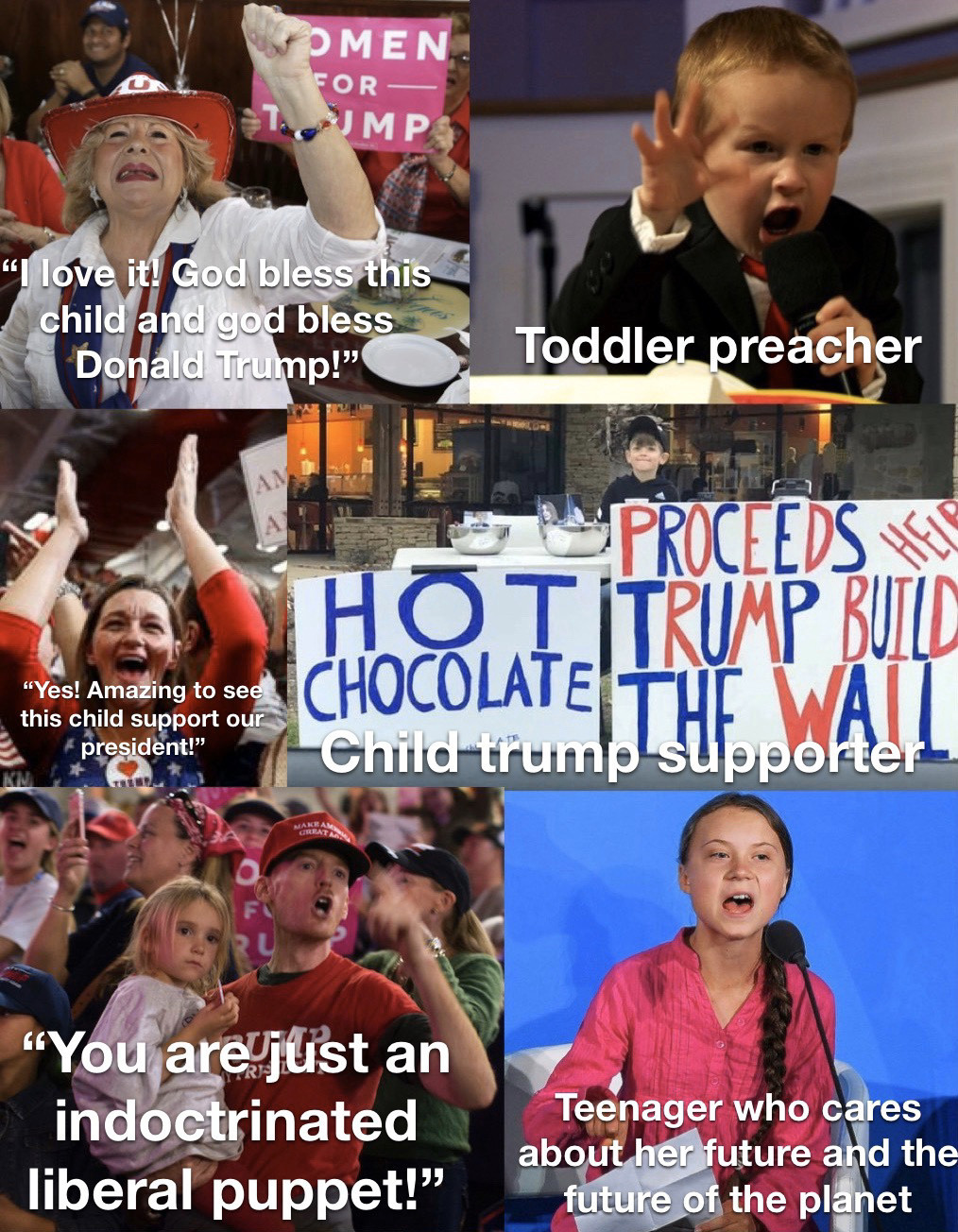 kanon tipton - Omen For Mp "I love it! God bless this child and god bless Donald Trump!" Toddler preacher Proceeds Are Hot Trump Build Chocolate Tue Wat this child support our president!" Child trump supporter "You are just an indoctrinated liberal puppet