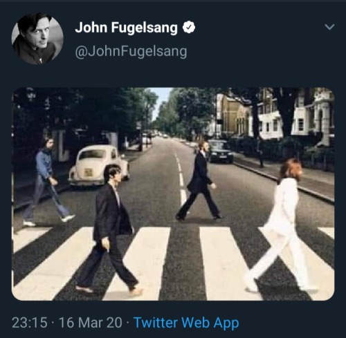 abbey road (street) - John Fugelsang 16 Mar 20 Twitter Web App