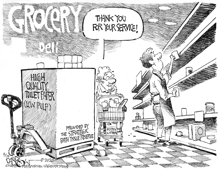 cartoon - Wwe Thank You For Your Service! Middle High Quality Ho | Toilet Paper Low Pup Tu Kiity Litter Provided By The Strategic Bath Tissue Reserved Data 2020 Colm Missourian Caglecartoons