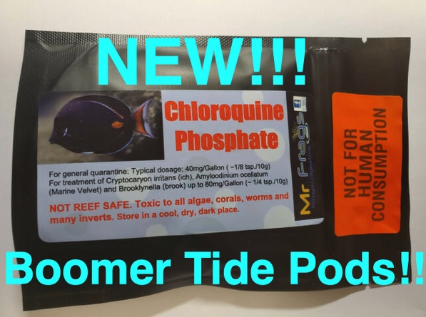 display advertising - New!!! Chloroquine Phosphate Mr Froos Not For Human Consumption For general quarantine Typical dosage 40mgGallon 18 tsp.10g For treatment of Cryptocaryon irritans ich, Amyloodinium ocellatum Marine Velvet and Brooklynella brook up to