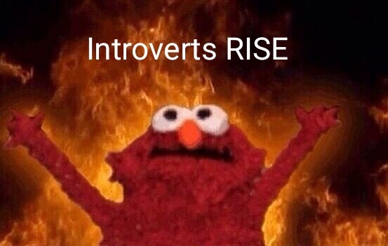 elmo meme - Introverts Rise