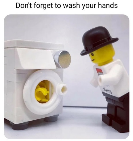 lego - Don't forget to wash your hands