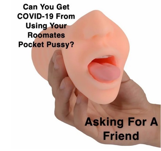 lip - Can You Get Covid19 From Using Your Roomates Pocket Pussy? Asking For A Friend