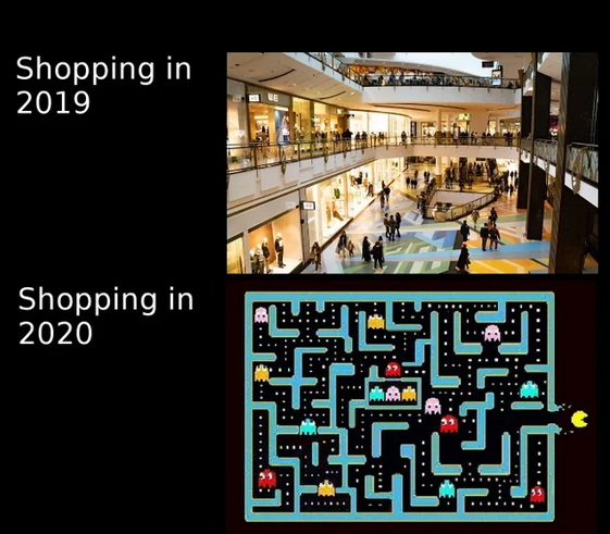 Shopping in 2019 Shopping in 2020 Lp
