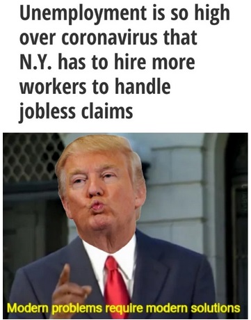 mr beast morgz memes - Unemployment is so high over coronavirus that N.Y. has to hire more workers to handle jobless claims Modern problems require modern solutions